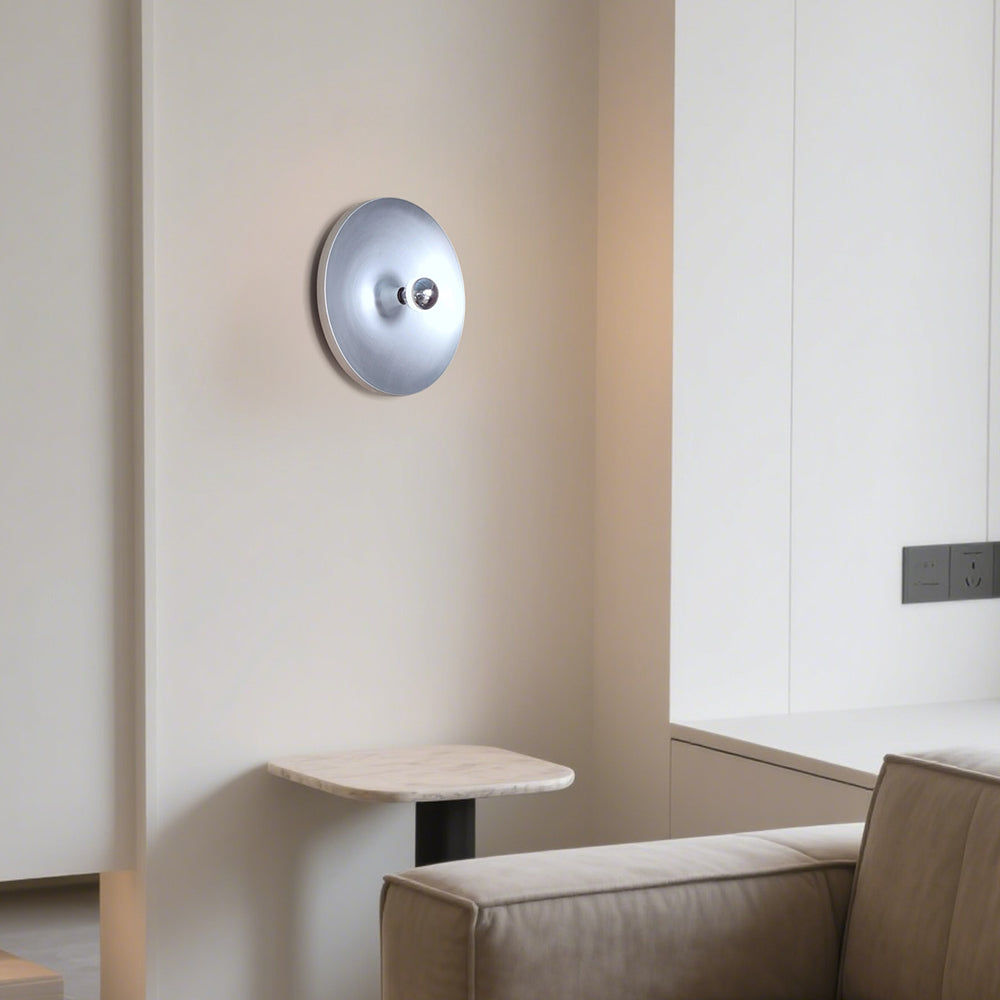 Futuristische glazen schijfplafondlamp