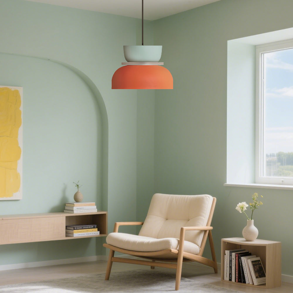 Nordic Color Block Hanglamp voor Moderne Interieurs