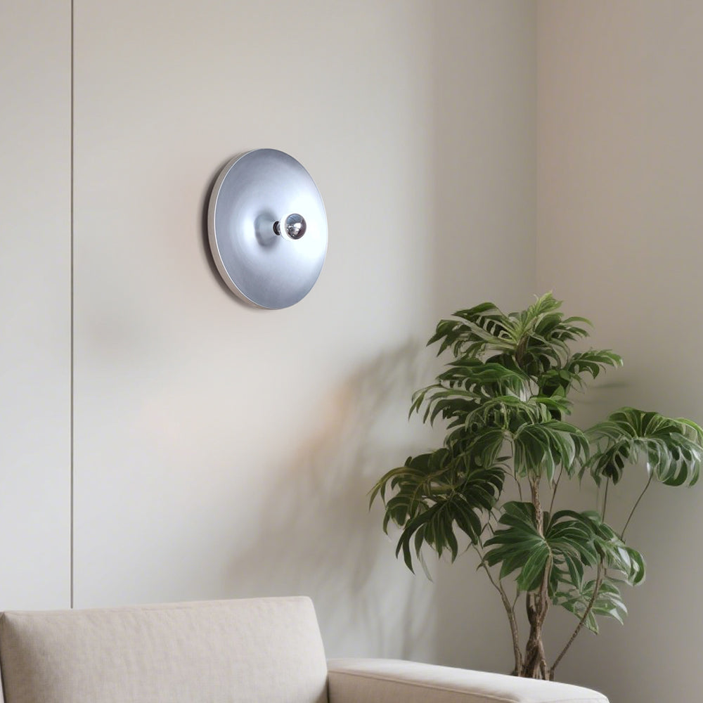 Futuristische glazen schijfplafondlamp