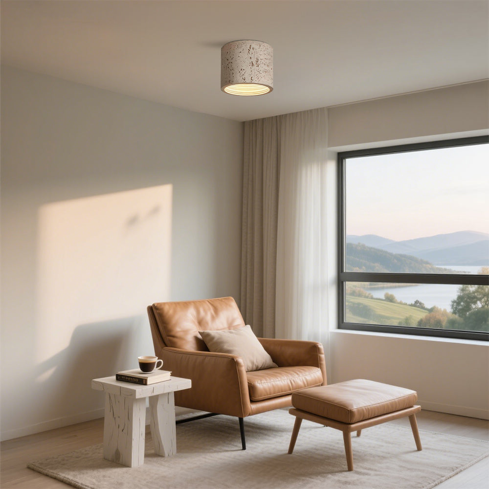 Matzwarte minimalistische plafondlamp