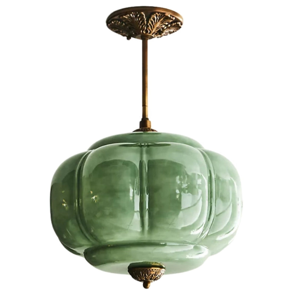 Klassieke vintage hanglamp van melkglas