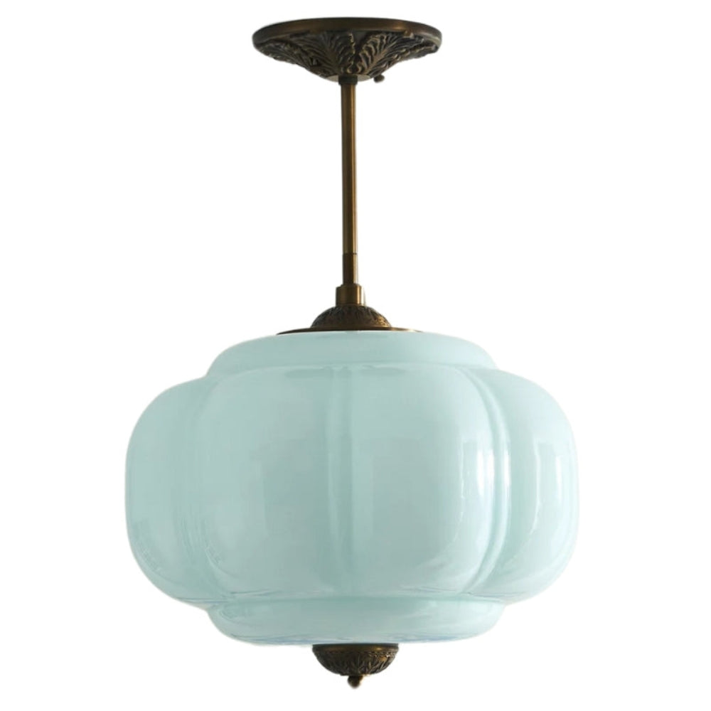 Klassieke vintage hanglamp van melkglas