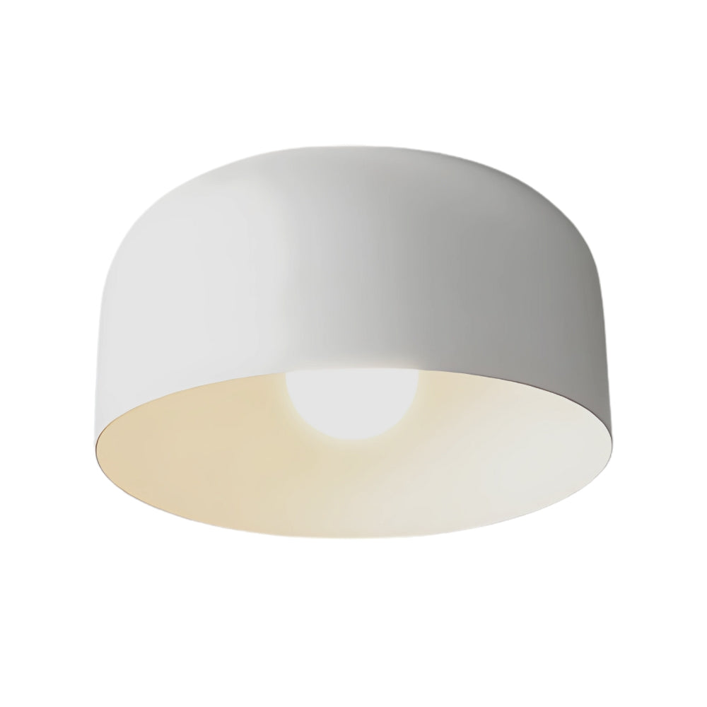 Minimalistische zwarte metalen LED-lamp voor plafond