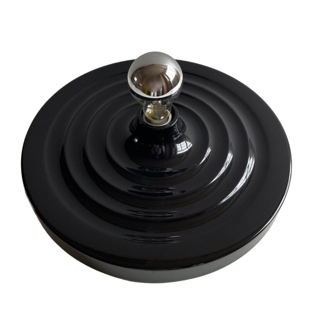 Futuristische glazen schijfplafondlamp